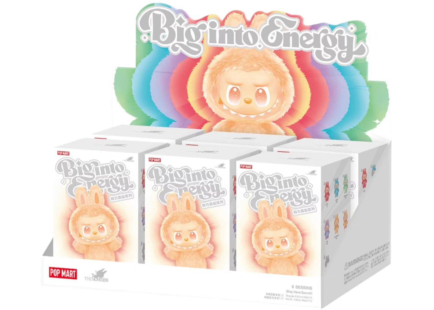 Pop Mart Labubu The Monsters Big into Energy Series Vinyl Plush Pendant Single Blind Box