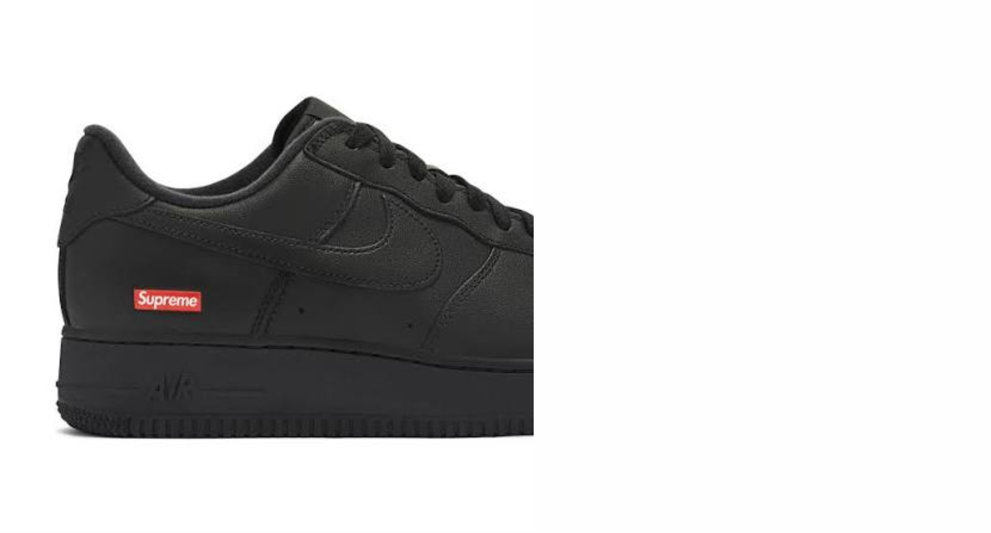 Nike Air Force 1 Low Supreme 'Black'