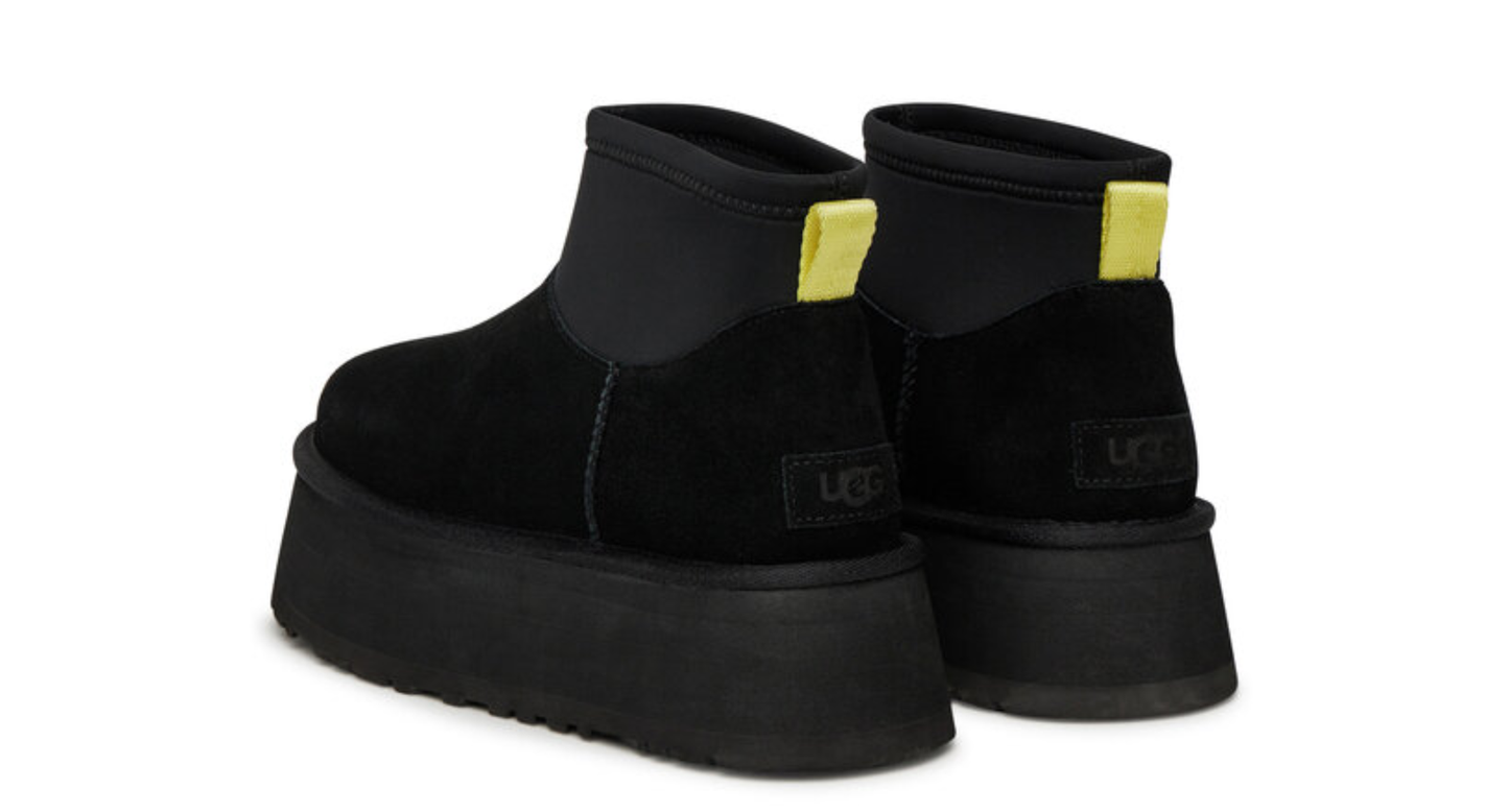 UGG Classic Mini Dipper Boot 'Black Yellow'