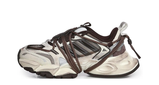 Adidas XLG Runner Deluxe 2.0 'Off White Aurora Coffee Trace Green Metallic'