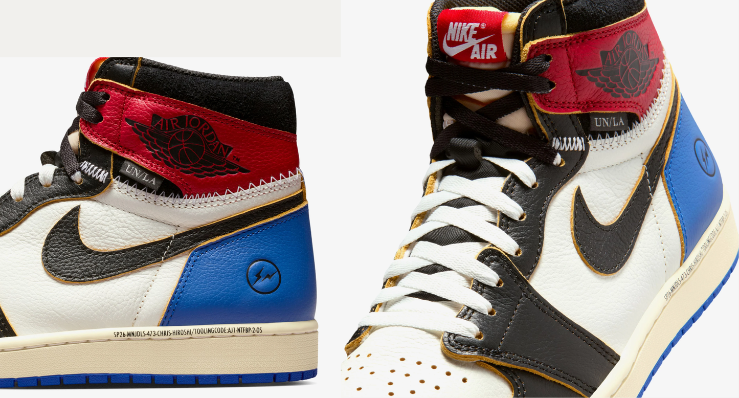 Nike Air Jordan 1 Retro High OG SP Fragment x Union LA 'Varsity Red Sport Royal'