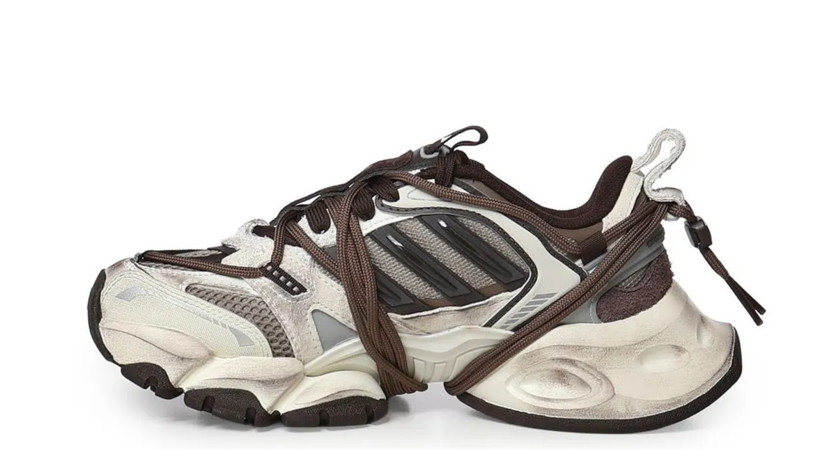 Adidas XLG Runner Deluxe 2.0 'Off White Aurora Coffee Trace Green Metallic'